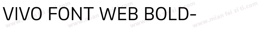 VIVO FONT WEB BOLD字体转换